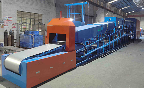 Continuous atmosphere controlled bright annealing heat treatment furnace for sink